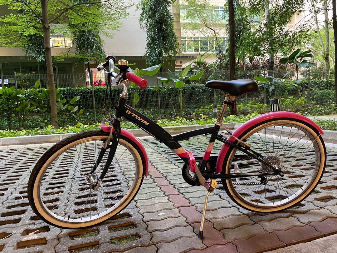 Decathlon Btwin pink hybrid bike origin 500 Sports Equipment