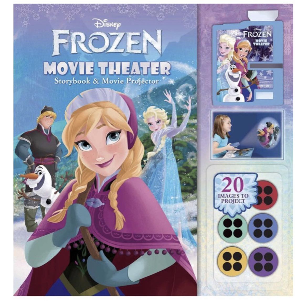 Hobbies　on　Storybook　Non-Fiction　Movie　story　and　and　Books　with　Theatre　Carousell　projector),　Fiction　come　Movie　Disney　Magazines,　Frozen　Toys,