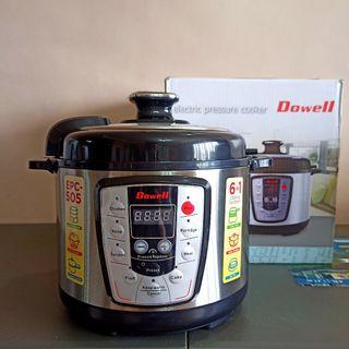Dowell 5L Electric Pressure Cooker, Rice Cooker, Slow Cooker, Steamer, Sauté and Warmer