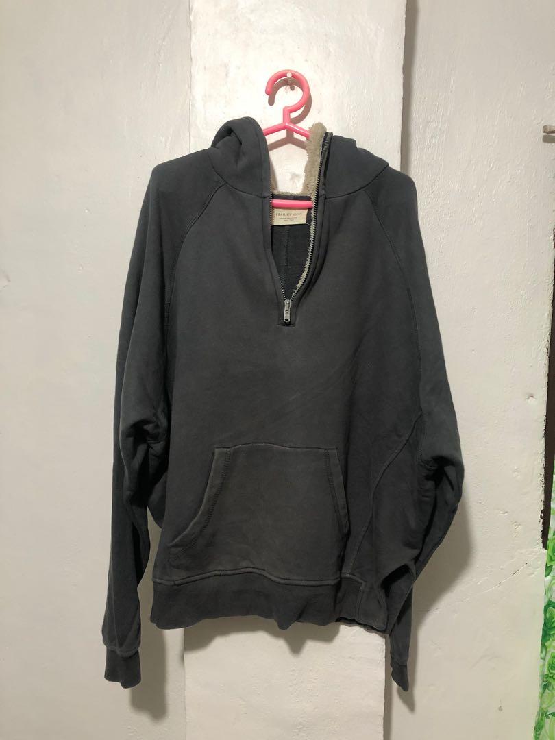 Fear of God quarter zip hoodie Men s Fashion Coats Jackets and Outerwear on Carousell