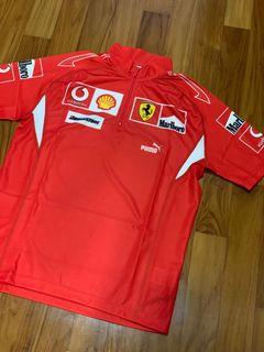 Scuderia Ferrari Marlboro F1 PUMA polo shirt Vintage XL Pit Crew Men  Vodafone