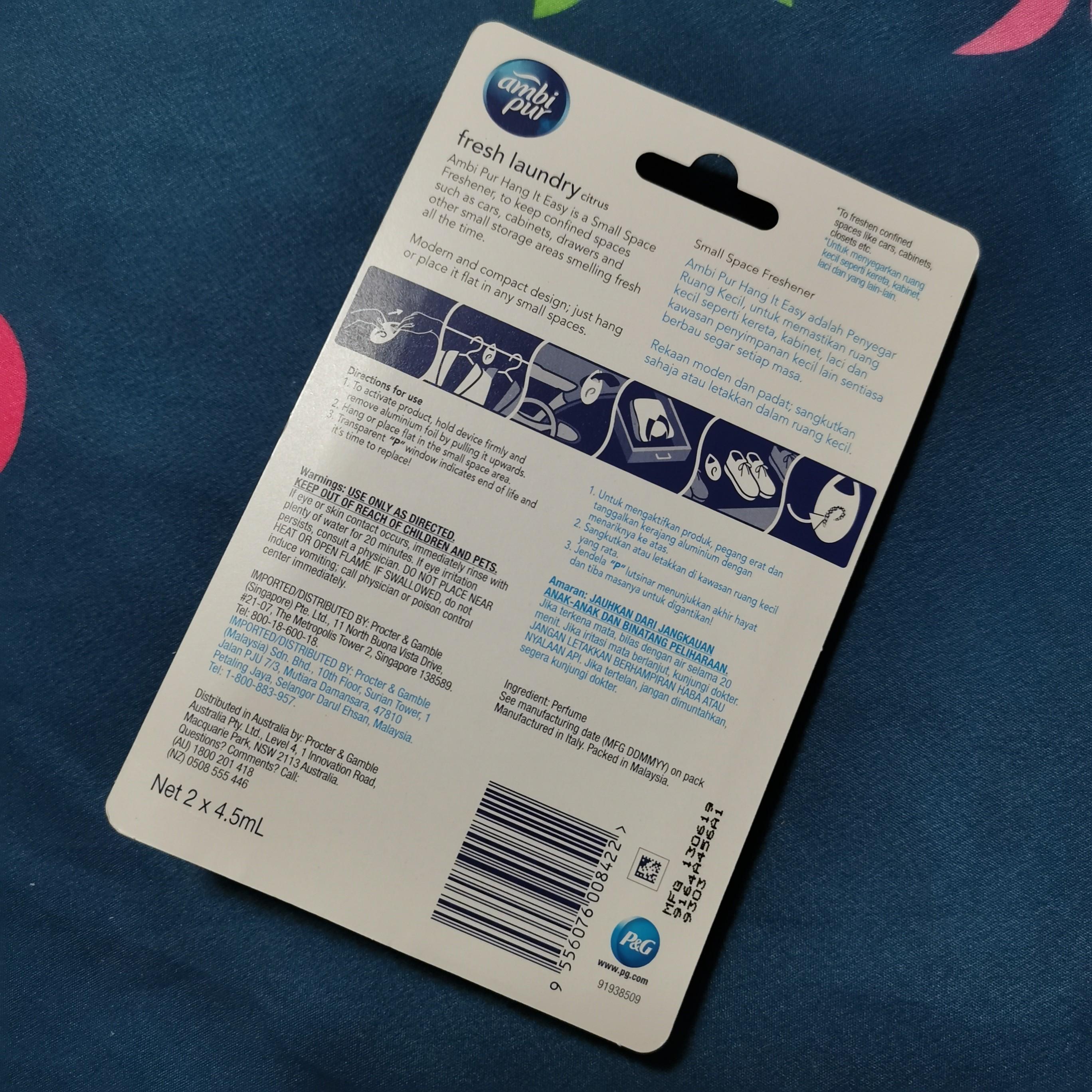 Complimentary Mail 3 For 12 Ambi Pur Fresh Laundry Freshener Furniture Home Living Home Fragrance On Carousell