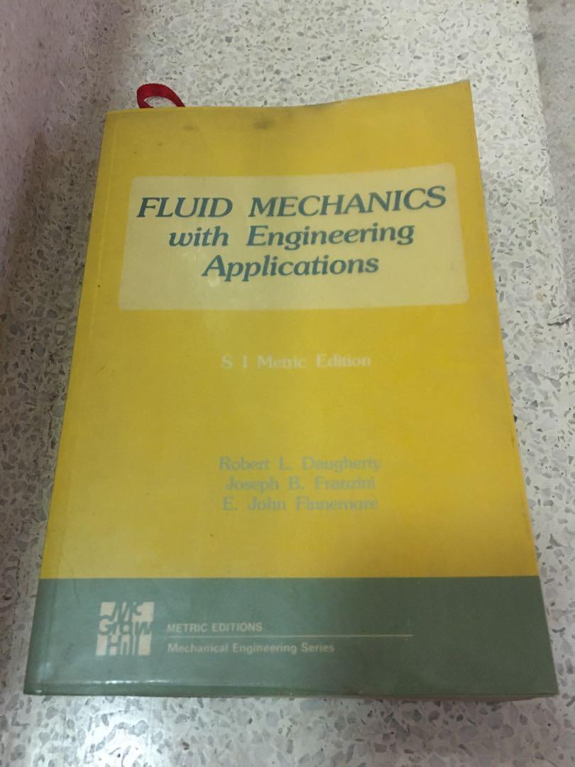 Fluid mechanics with engineering applications daugherty franzini