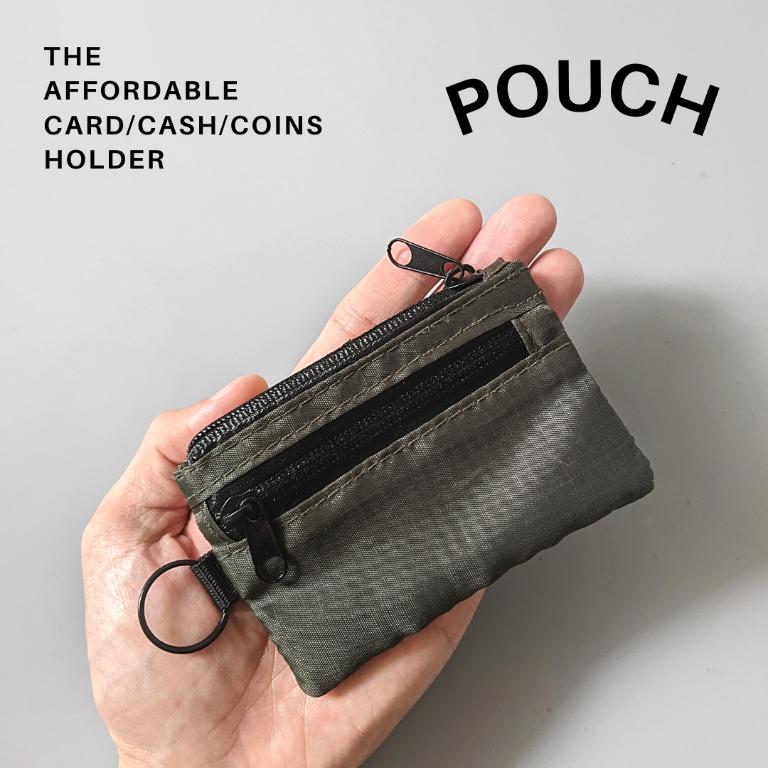 FREE MAIL The Affordable Mini Nylon Card Coins Cash Pouch Olive