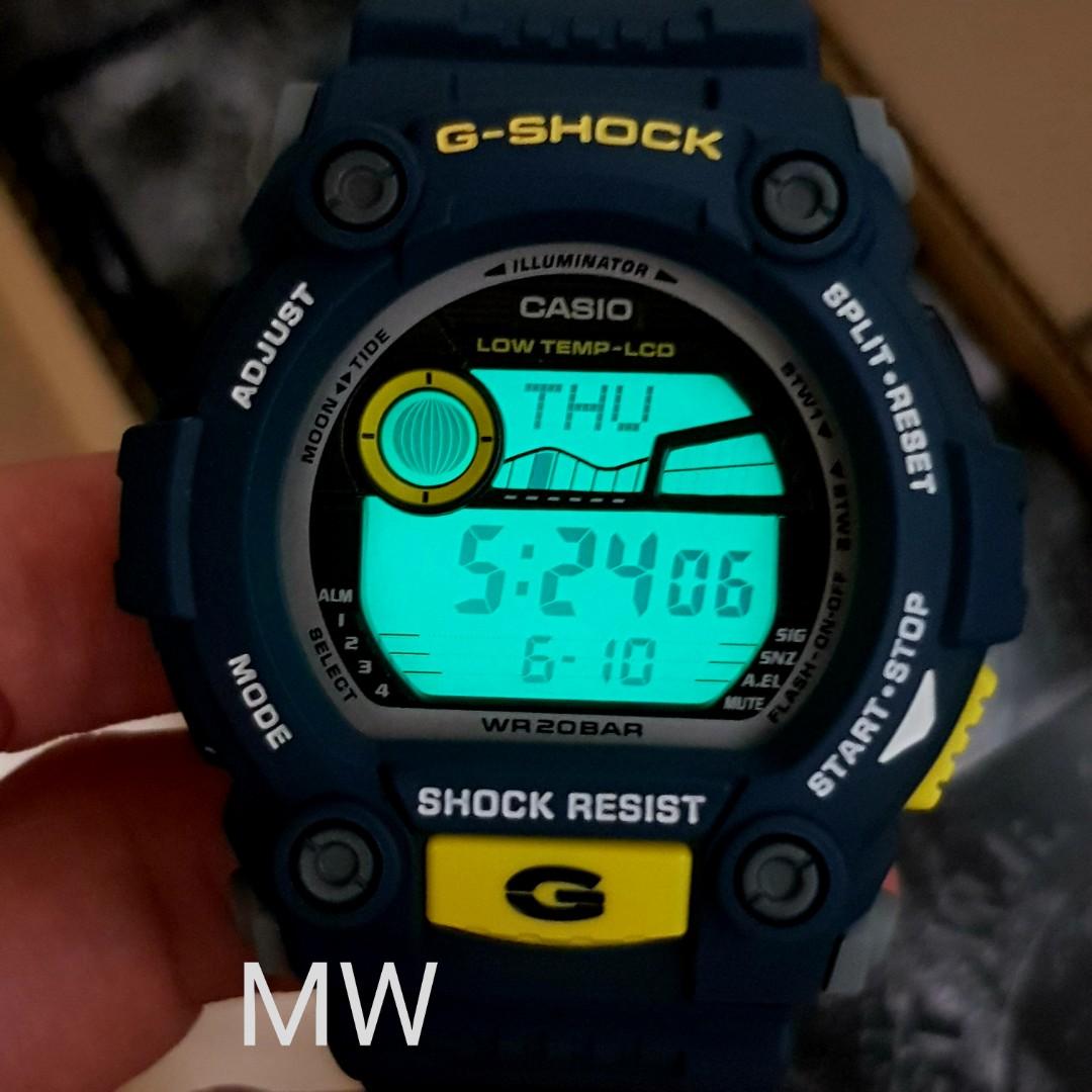 G Shock mat moto biru blue g7900 g 7900 g 7900 2dr jam watch brand