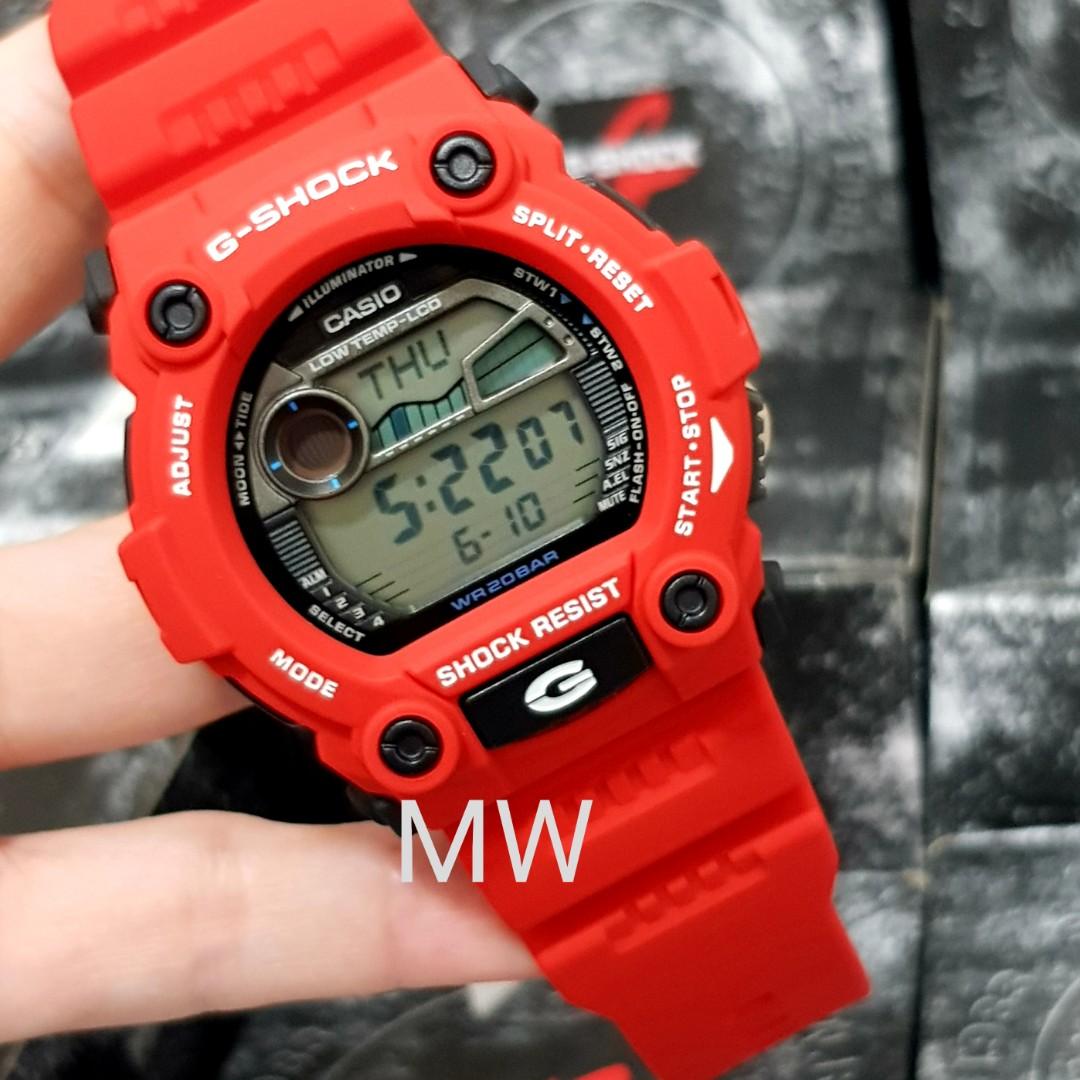 G Shock mat moto merah red g7900 g 7900 g 7900a g 7900a 4dr men s