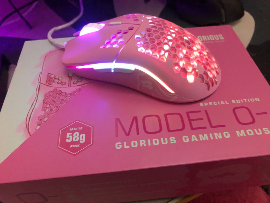 Glorious Model O Minus Mouse Pink Edition Computers Tech Parts Accessories On Carousell
