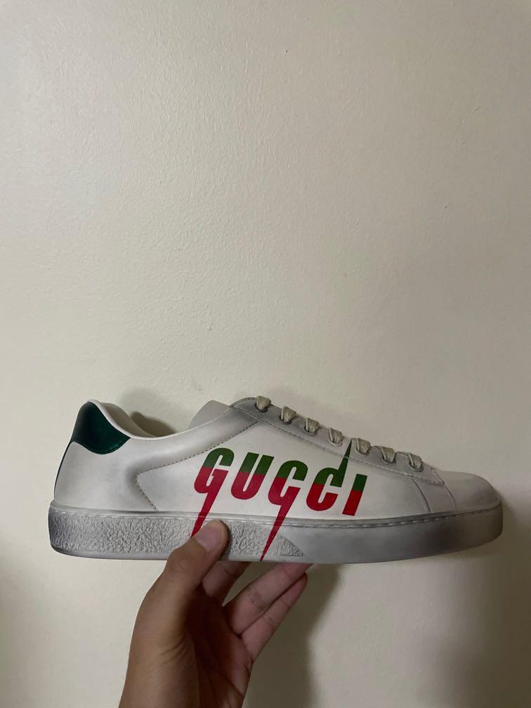 Gucci best sale ace distressed