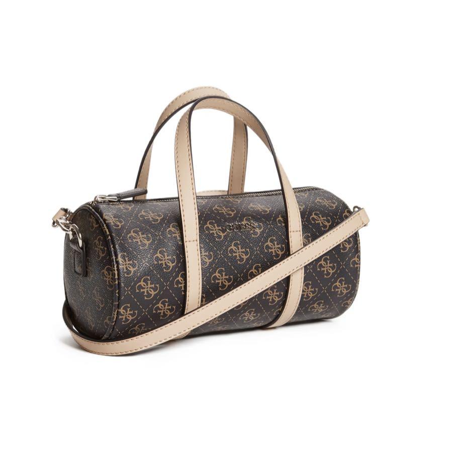 Guess Picnic Logo Print Barrel Bag