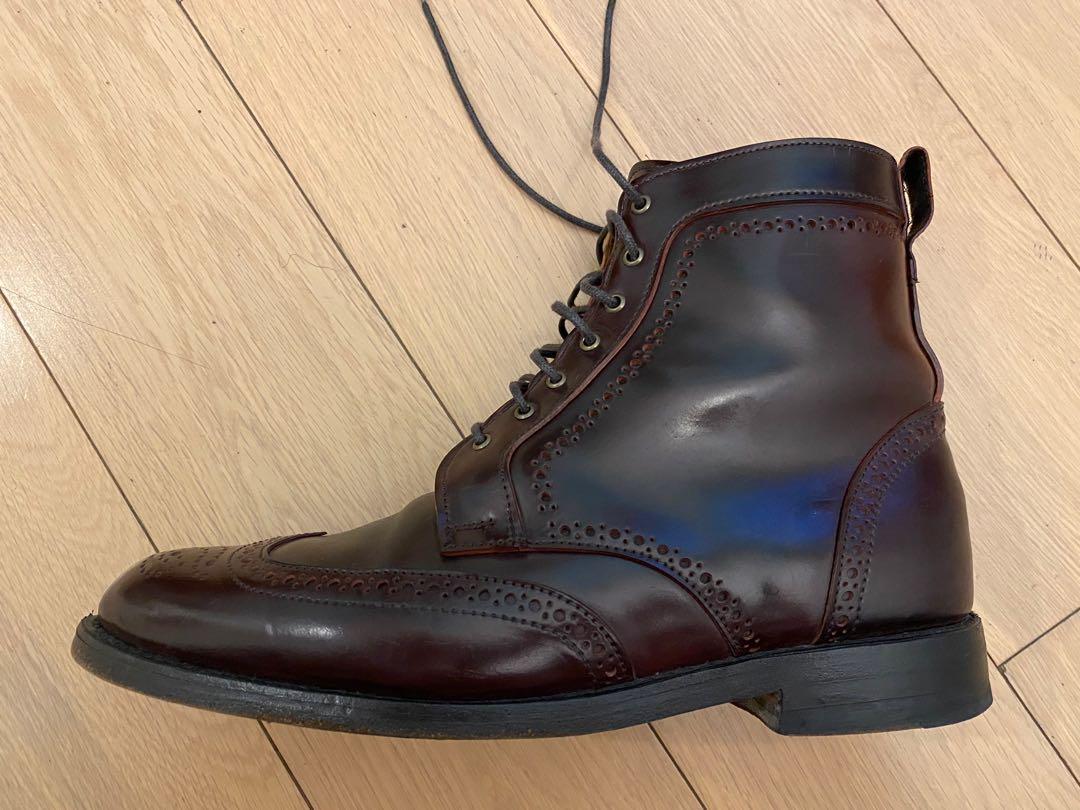 Horween Shell Cordovan Dress Boots 9D Dalton by Allen