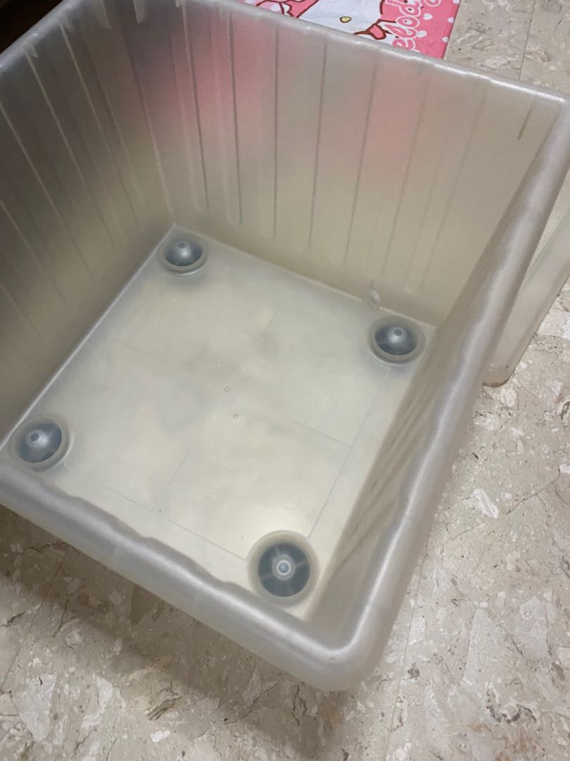 Ikea box on castors with lid, Furniture & Home Living, Home Improvement