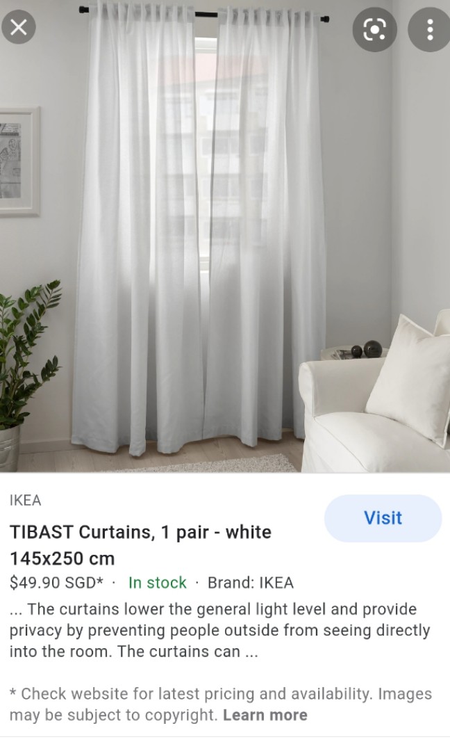 Ikea White Curtains Furniture Home, Do Ikea Curtains Come With Hooks