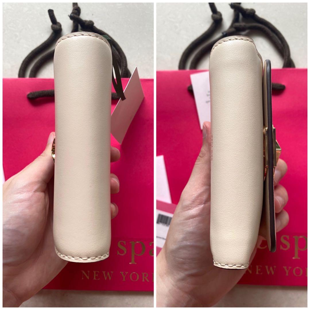 INSTOCK RARE Kate Spade Nicola Twistlock Small Trifold Wallet Black