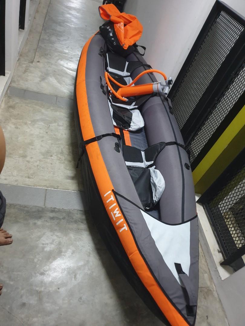 ITIWIT decathlon inflatable kayak 3 seater, Sports Equipment, Sports