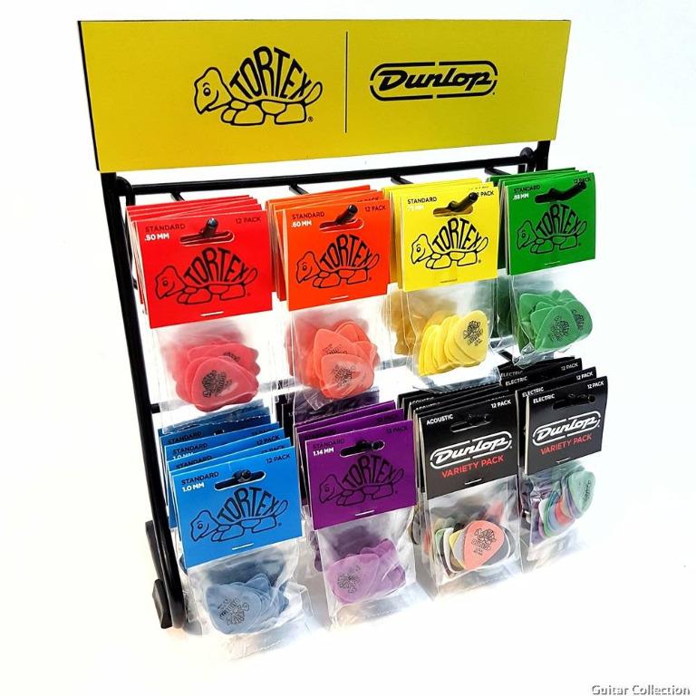 Jim Dunlop Tortex Guitar Pick Plectrum Assorted Standard 418 TIII 462 Wedge 424 Teardrop Small 423 Flow 558P Sharp 412 Pitch Black 488 Pitch