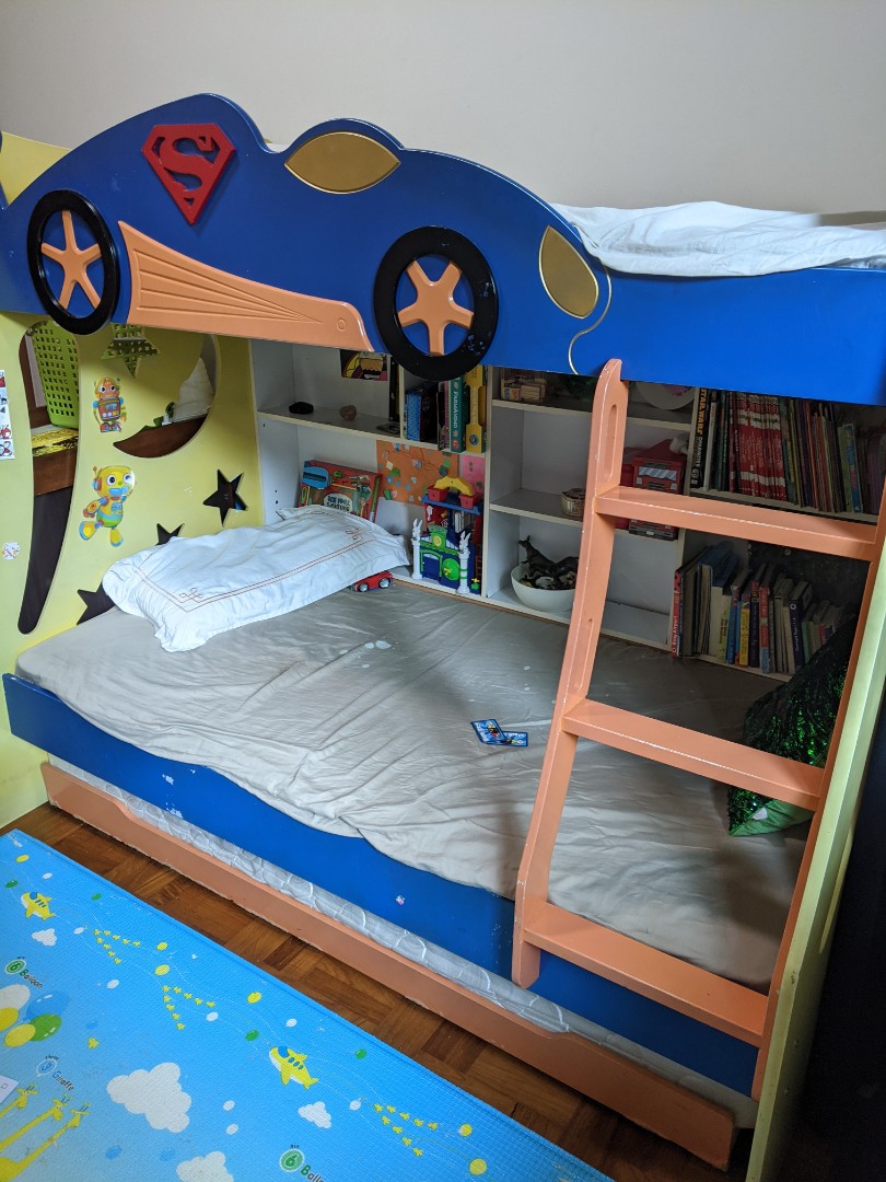 Kids car new arrivals bunk bed