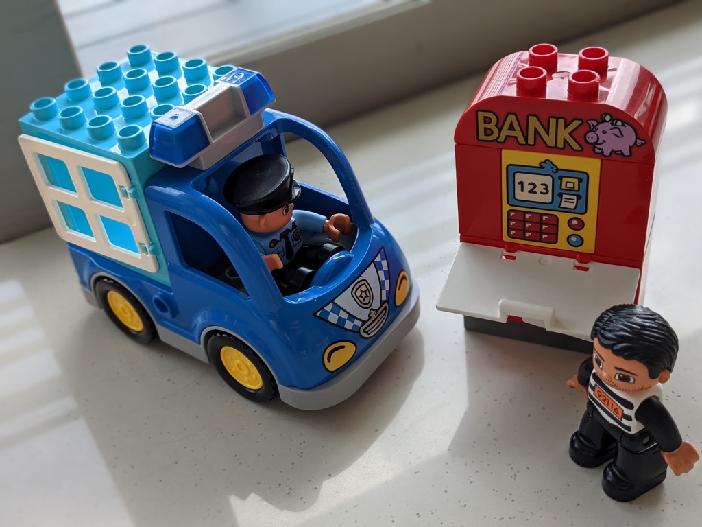 Lego duplo bank robber on sale