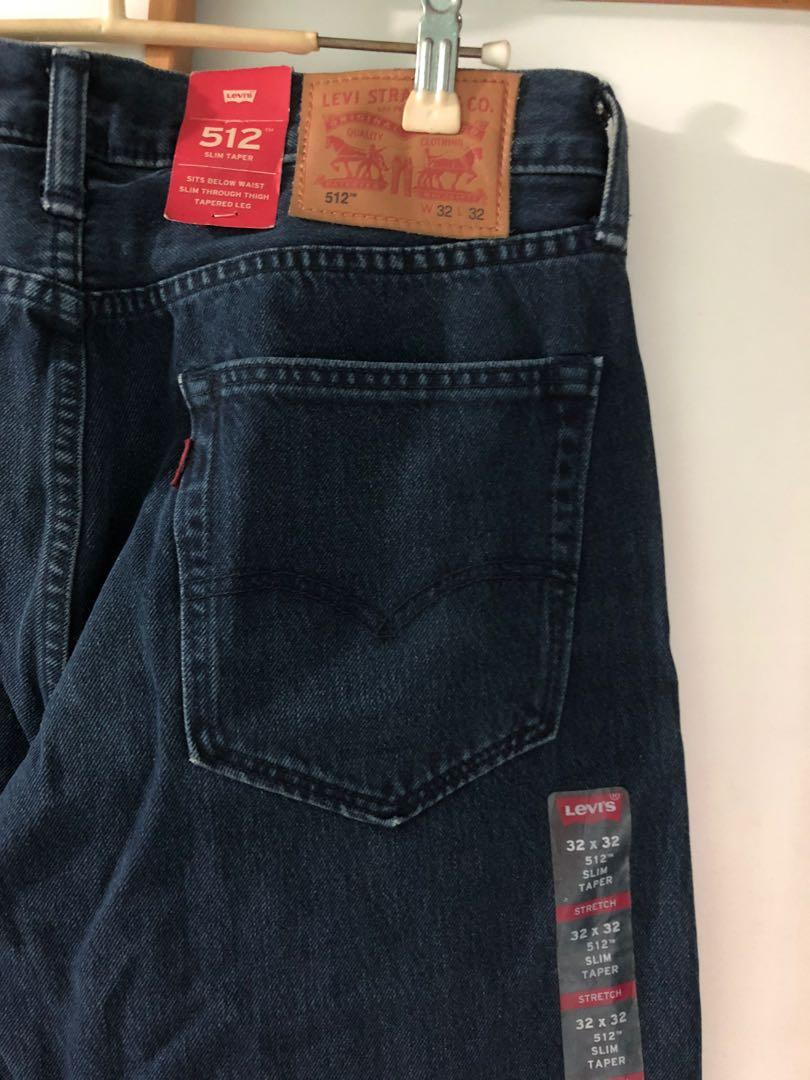 Levi s 512 slim taper fit warp stretch jeans