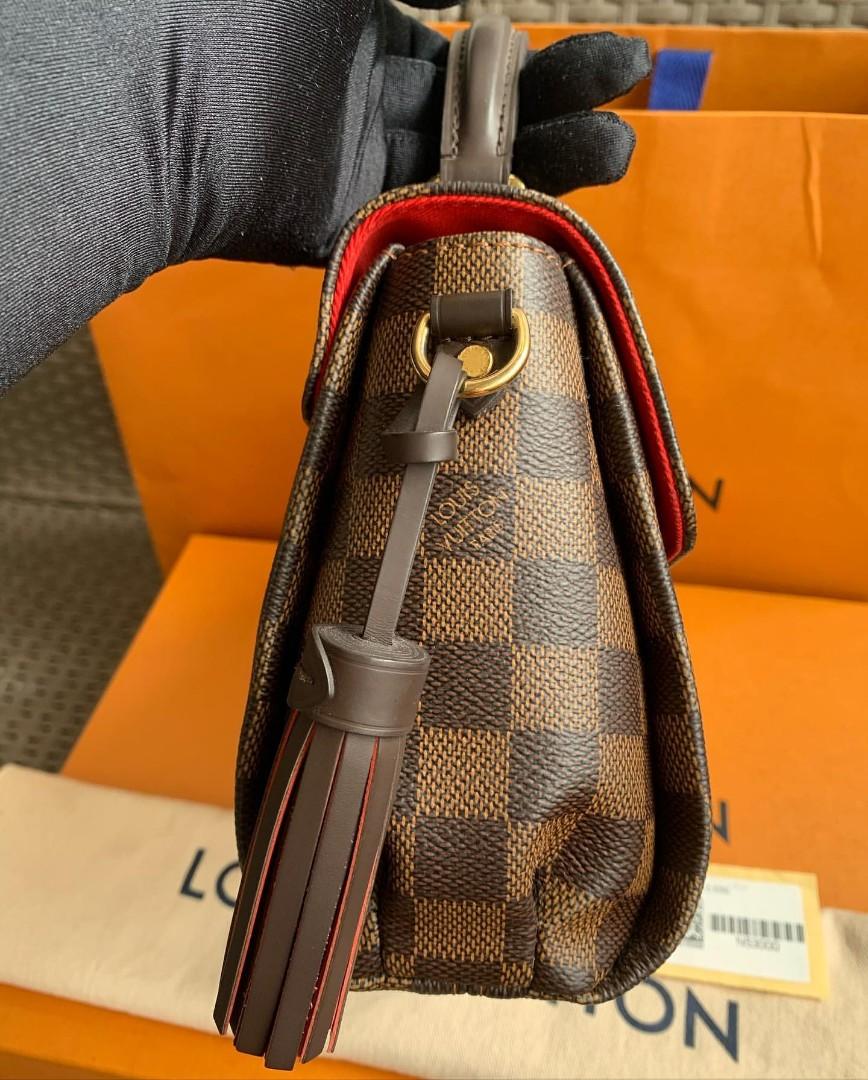 Louis Vuitton Croisette Damier Ebene Brown Canvas Shoulder Bag