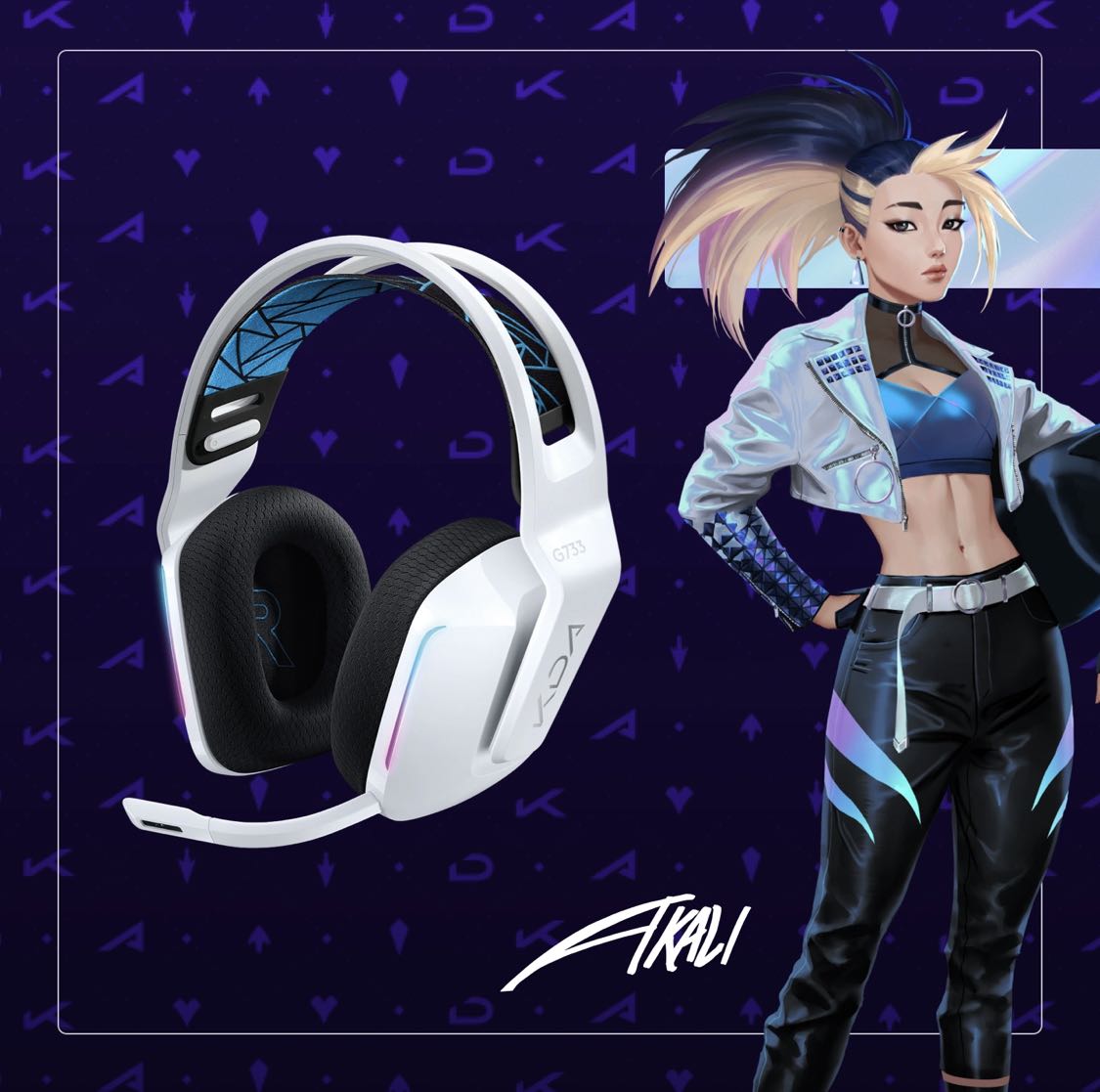 Logitech KDA G733 Lightspeed Wireless RGB Gaming Headset, Audio