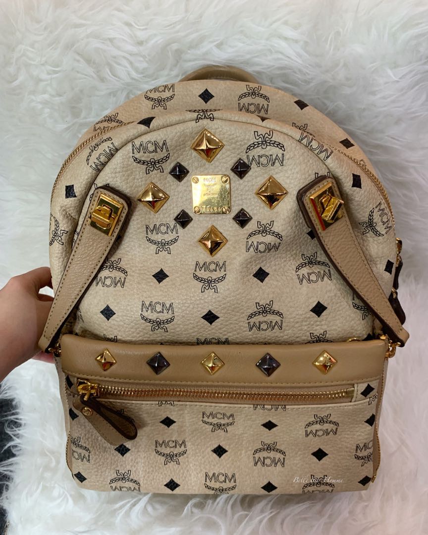 Mcm backpack hot sale detachable pouch
