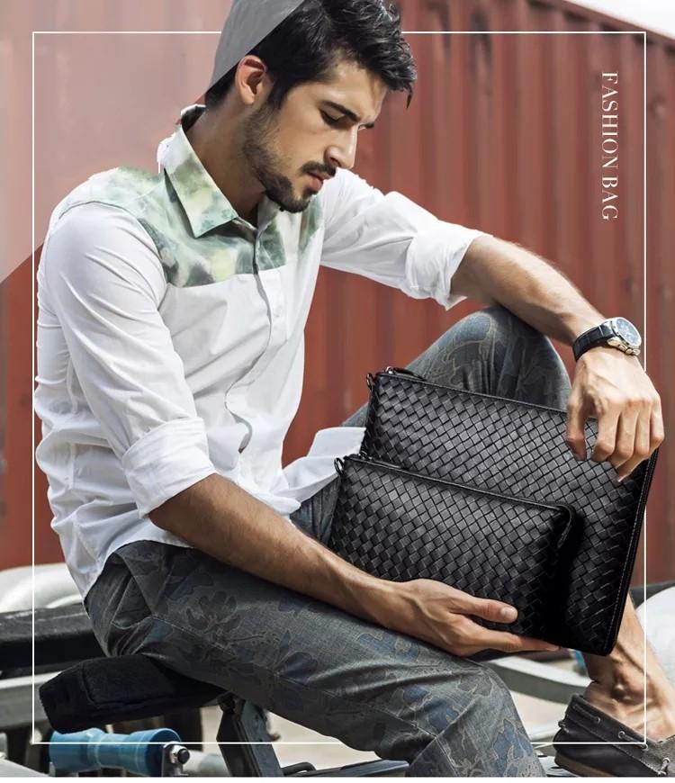 Pure leather new arrivals pouches for men