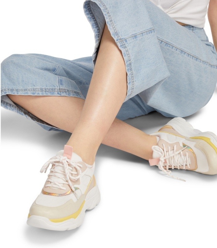 chunky multicolor sneakers