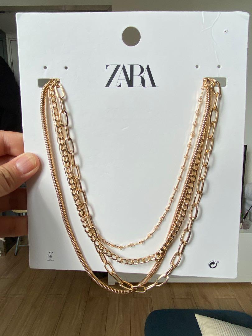 Zara layered necklace sale