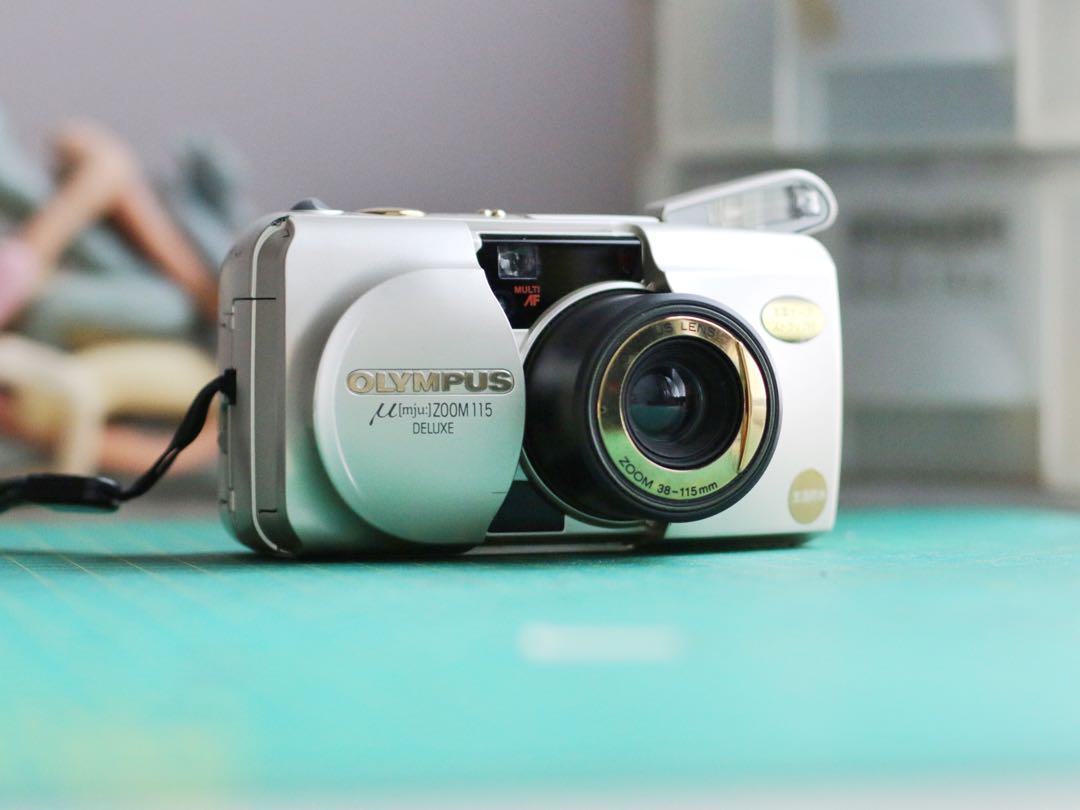 Olympus Mju Zoom 115 Deluxe film camera, Photography, Cameras on Carousell