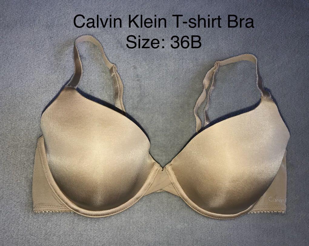Original 36B Calvin Klein T-shirt Bra, Women's Fashion, Undergarments &  Loungewear on Carousell