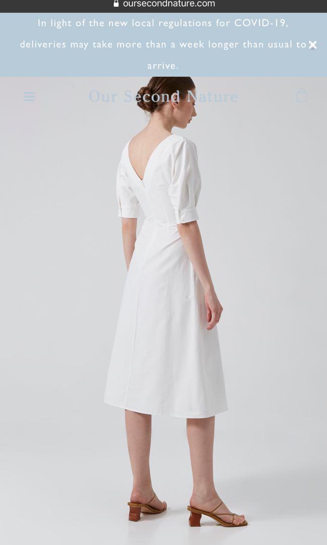 V back midi dress cheap