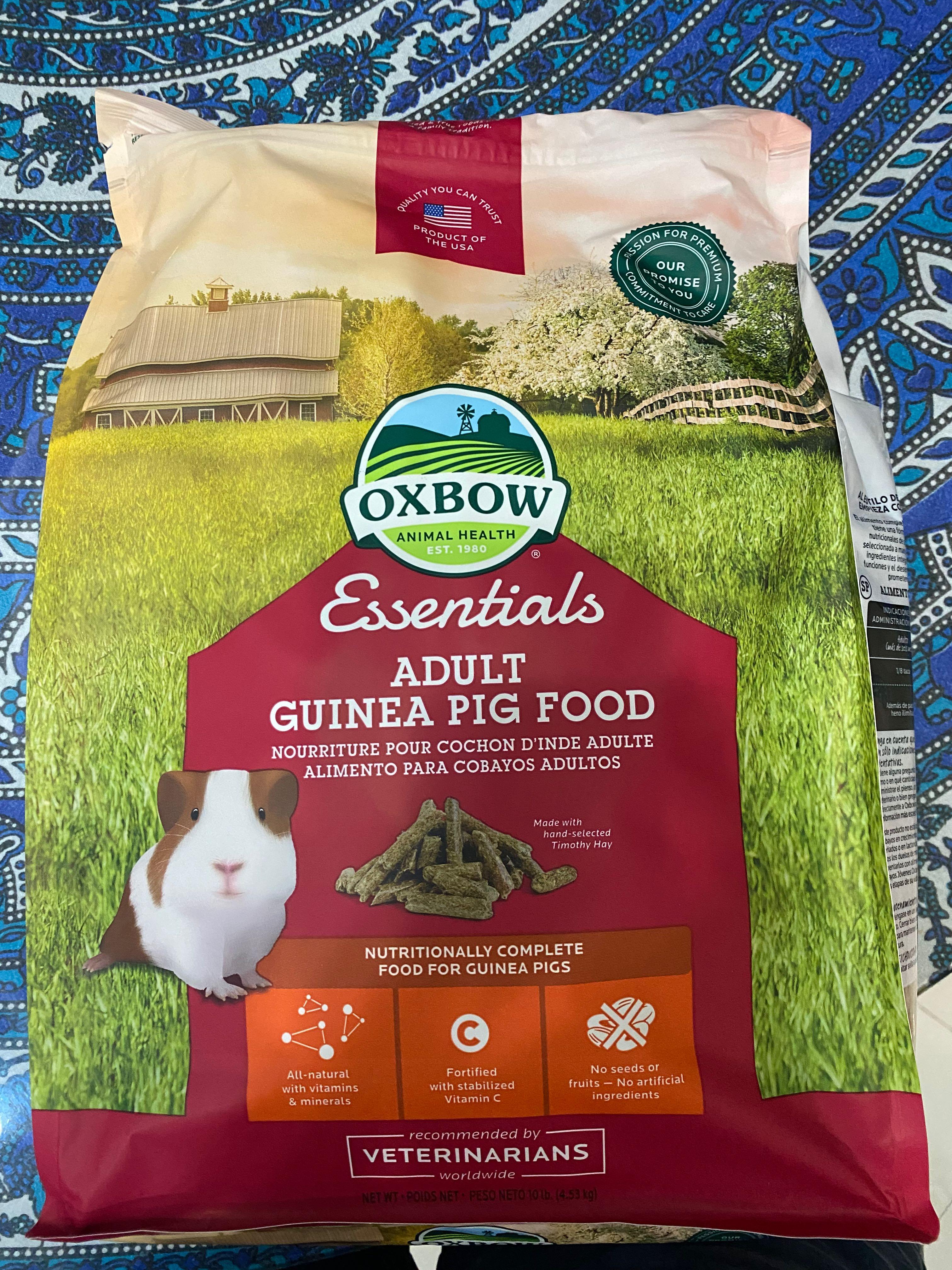 Oxbow guinea pig food 10 lb sale