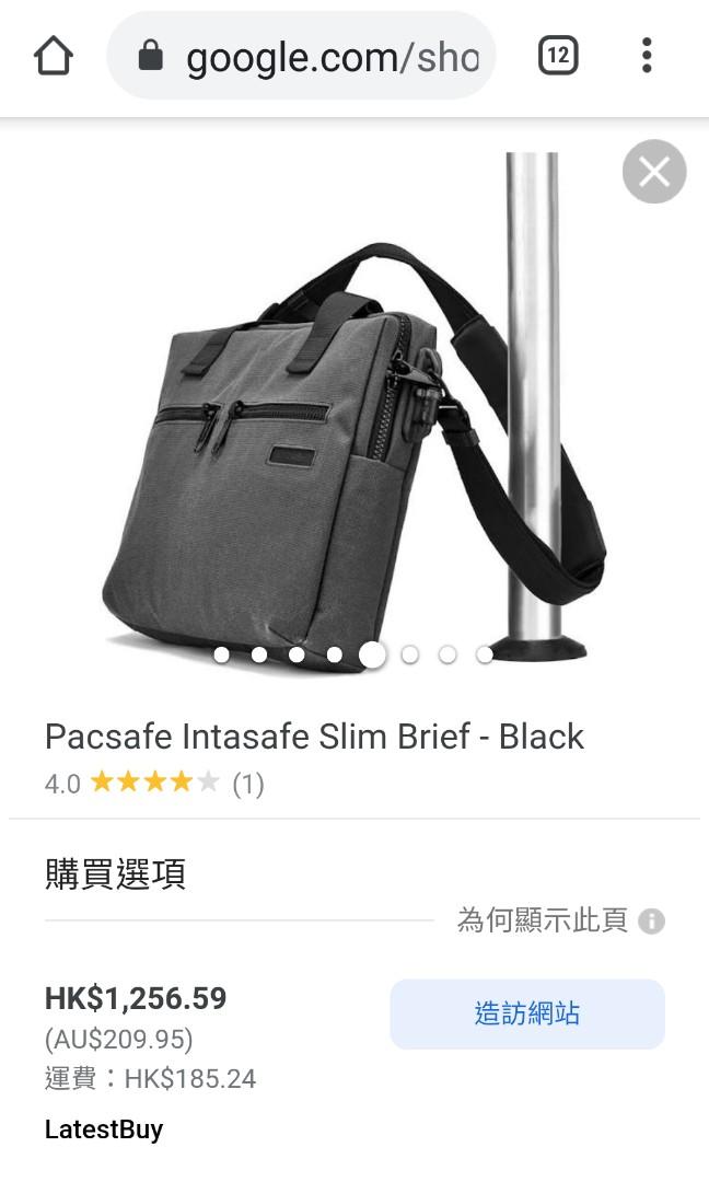 Pacsafe intasafe slim discount brief