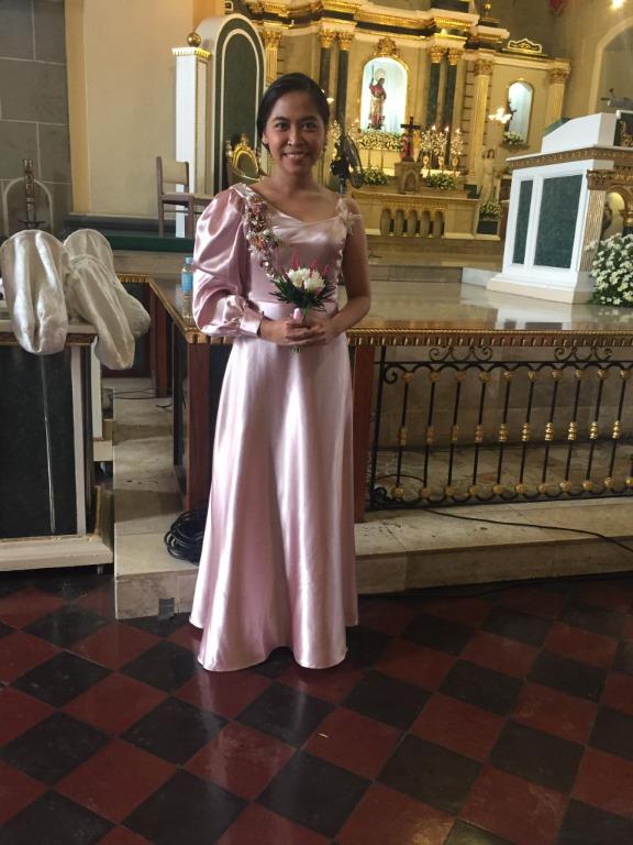 Old rose dress for wedding clearance