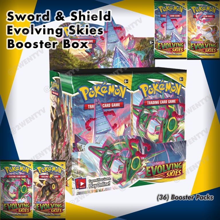 Pokemon Sword & Shield Evolving Skies Booster Box (36) - English