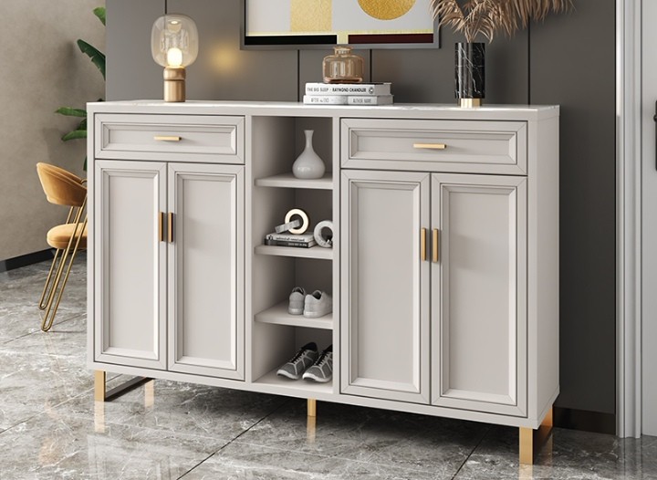 PO L160 The Cove Series Beading Panelling 4 Doors 2 Drawers Solid Wood