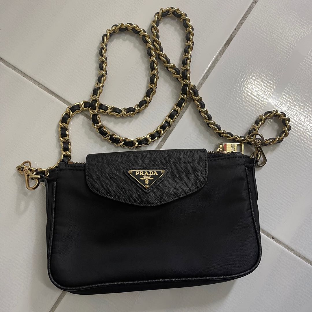 Prada nylon store sling bag