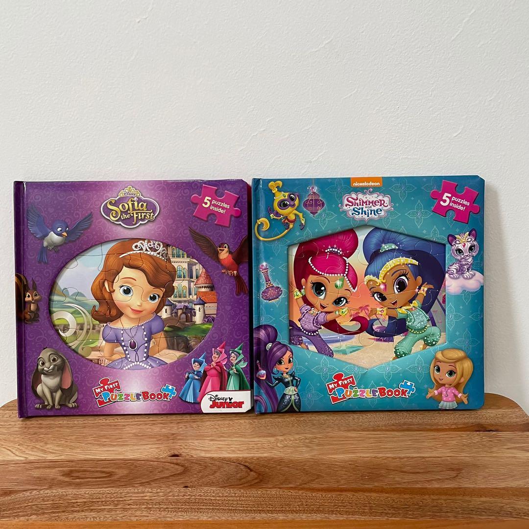 Preloved Sofia The First Shimmer and Shine Puzzle Story Book, Buku ...