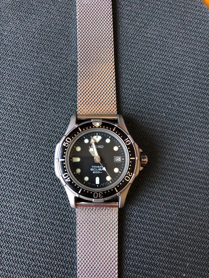 Seiko titanium online scuba 200m