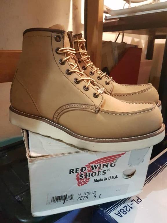Red Wing 2878 Yellow Nubuck N.O.S Men s Fashion Footwear Boots on Carousell