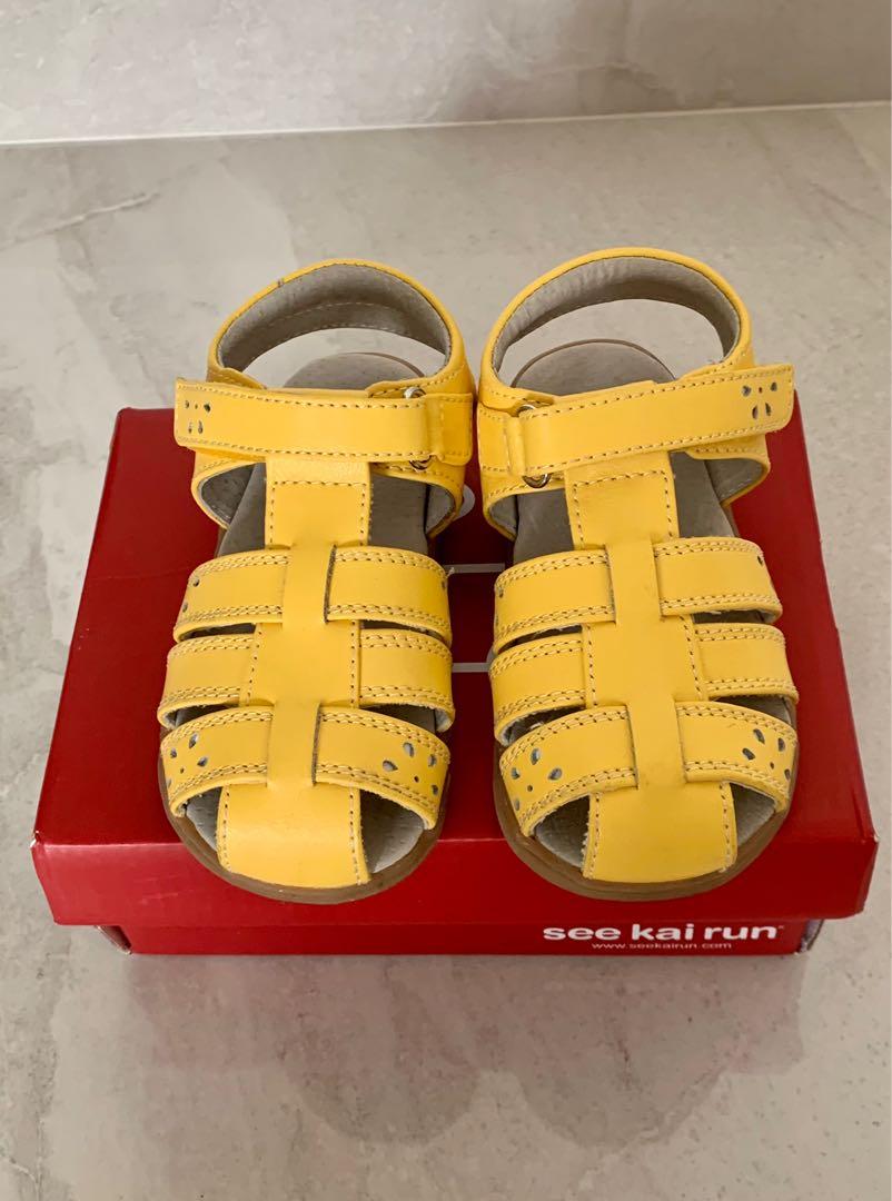 See Kai Run Gloria Sandals in yellow EU24 US 8 Babies Kids