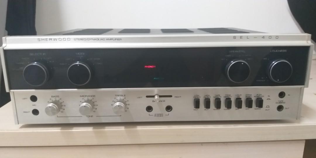sherwood SEL400 stereo amplifier made in USA, 音響器材, 可攜式音響設備 Carousell