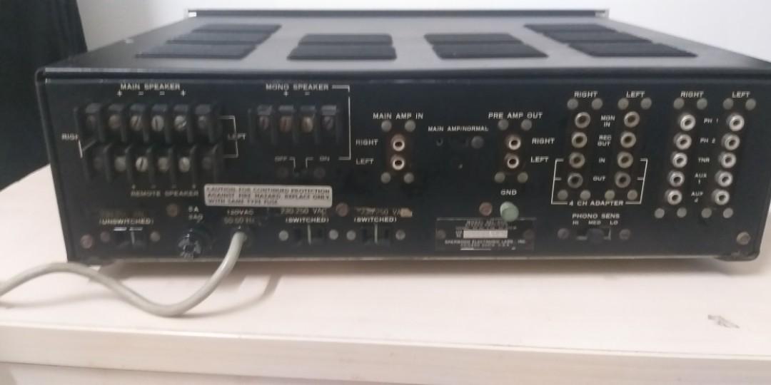 sherwood SEL400 stereo amplifier made in USA, 音響器材, 可攜式音響設備 Carousell
