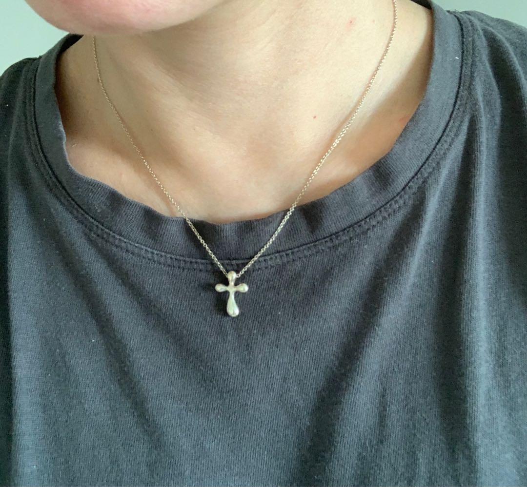 Elsa peretti cross necklace sale