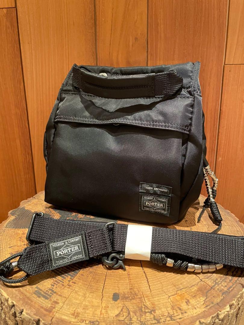 全新至抵》TOGA × PORTER STRING BAG BLACK, 男裝, 袋, 腰袋、手提袋