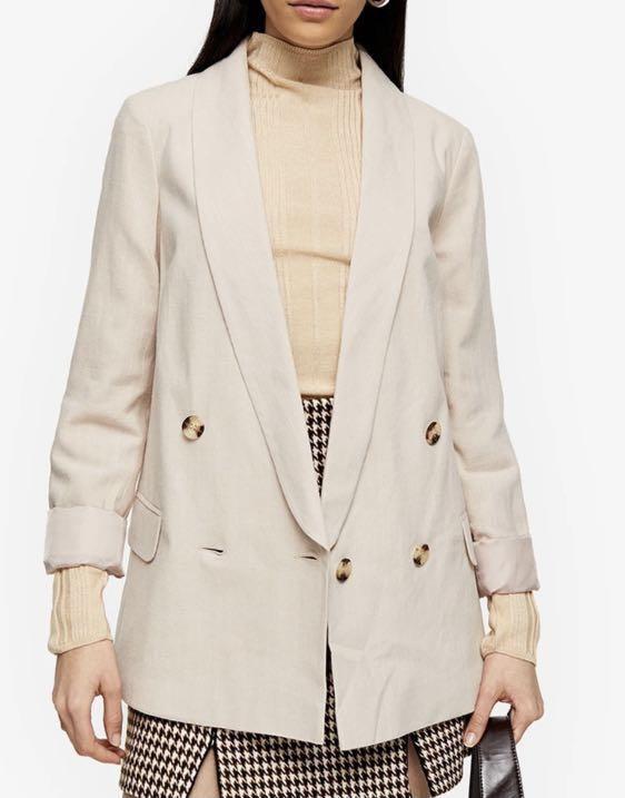 Topshop blazer shop with linen