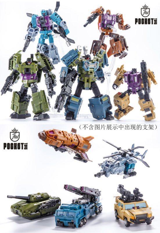 Transformers Pocket Toys - PT-05 PT05 Trans Sphere Panzer Legion 5 (aka KO  Iron Factory IF War Giant Combaticons Bruticus )(MISB) plus One Free 