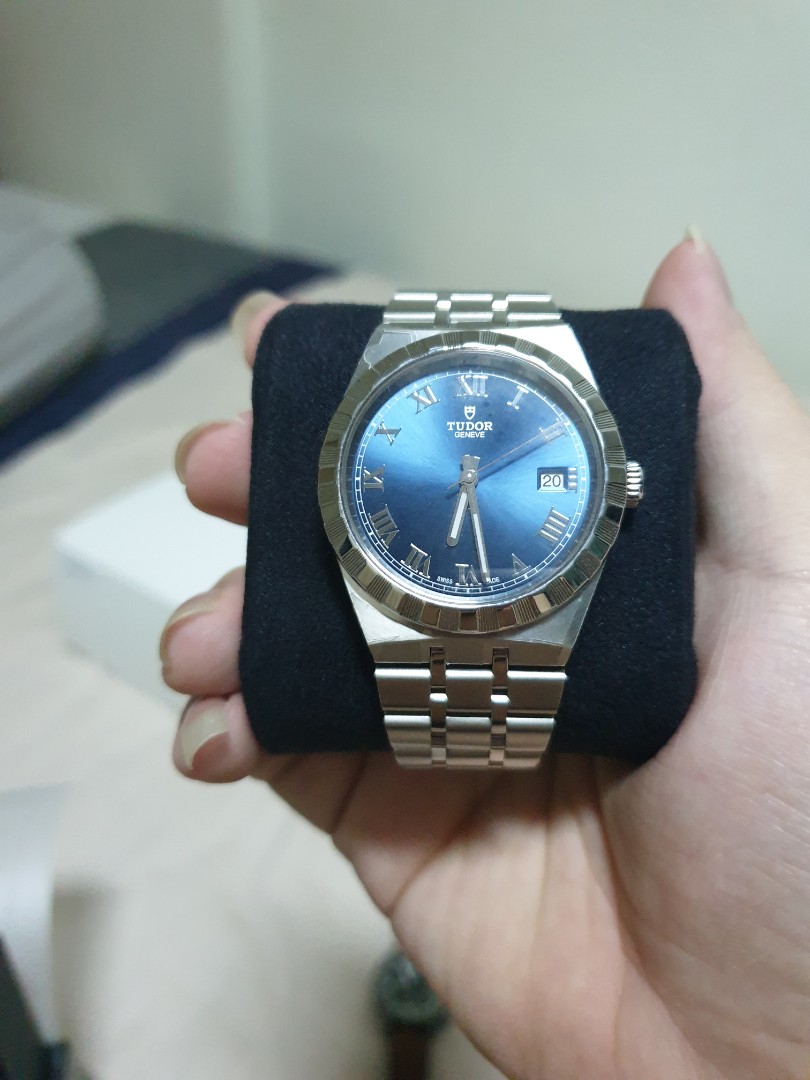 Tudor royal 38mm blue deals