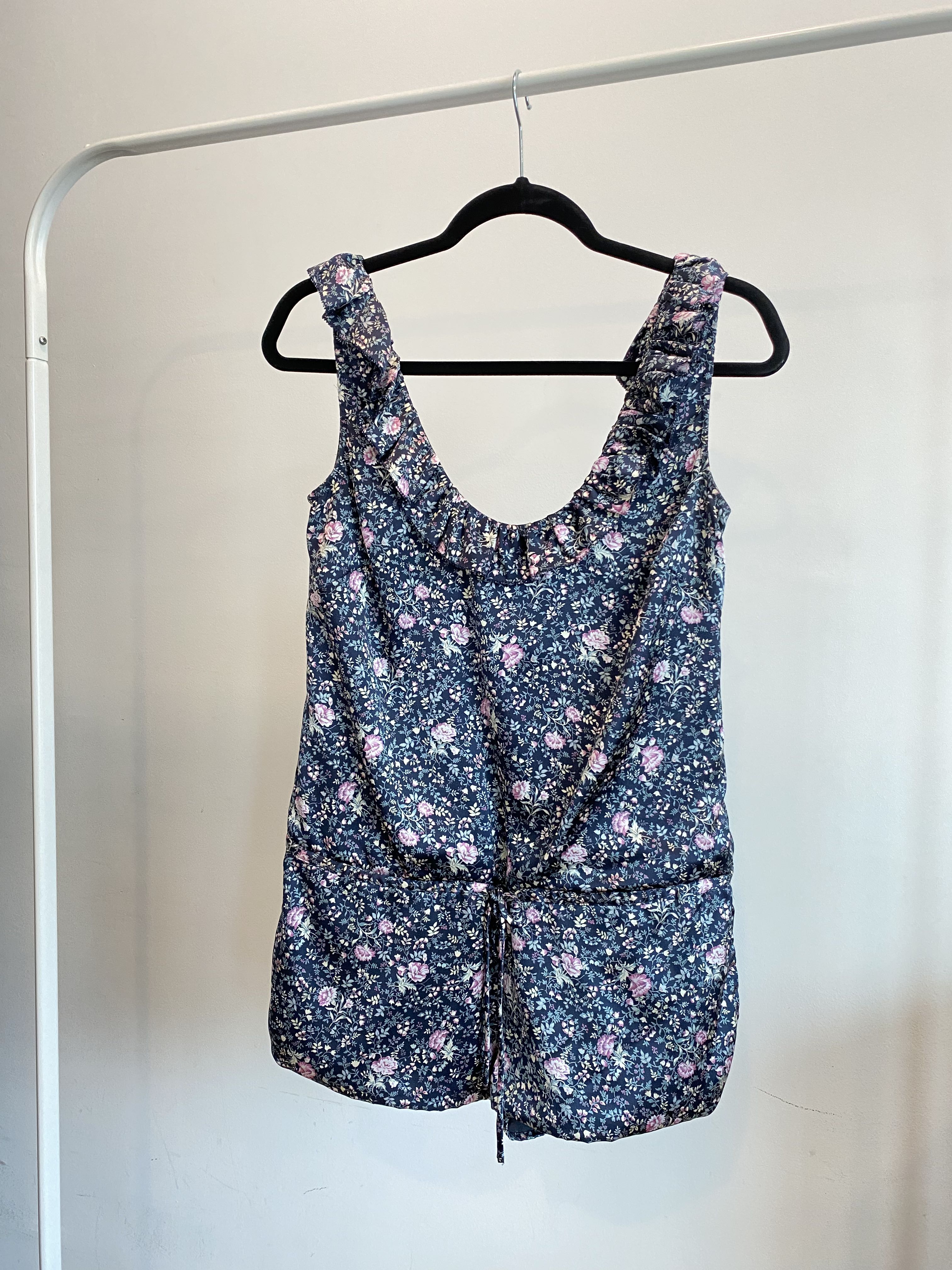 Vera Wang Lavender Label Floral Romper Size 4, Women's ...
