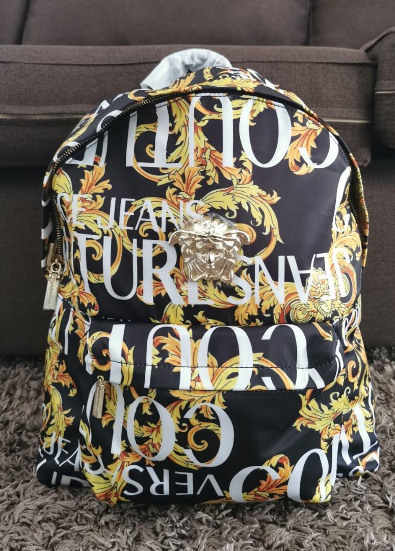 Versace Backpack with Free wallet Women s Fashion Bags Wallets